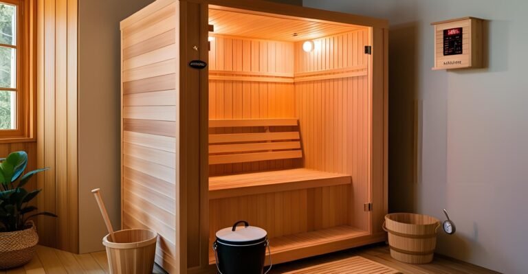 1-2 Person Indoor Traditional Saunas with Harvia Heater